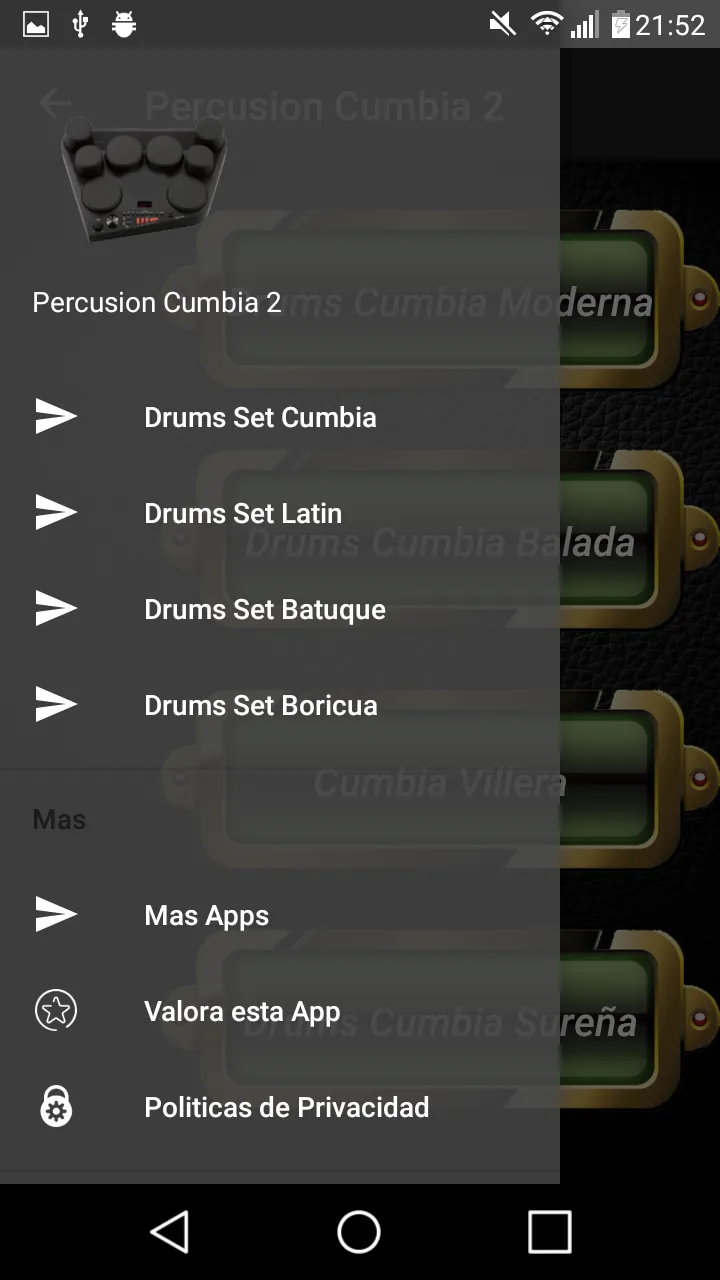 percusion cumbia 2 | Indus Appstore | Screenshot