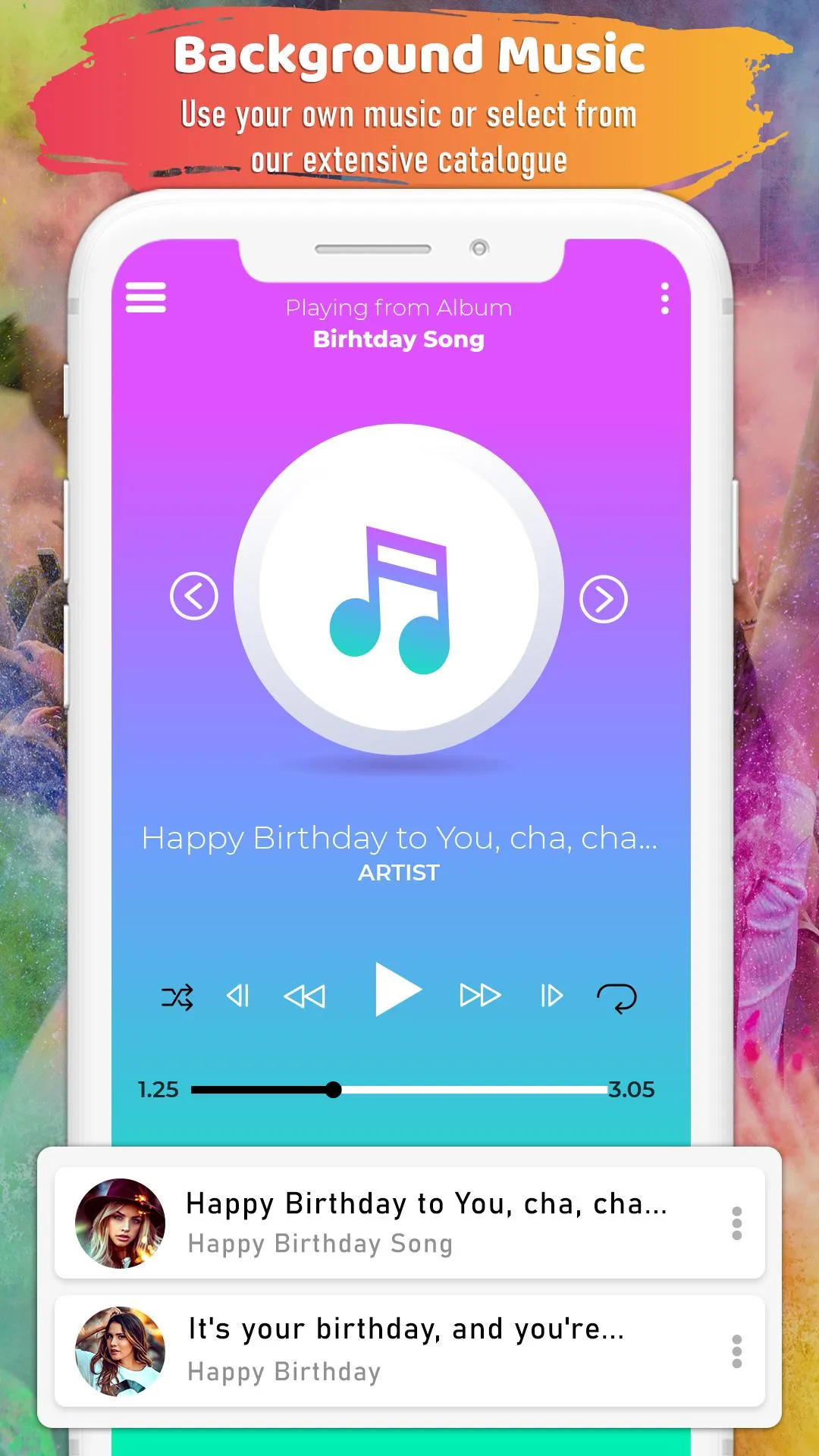 Birthday Video Maker with Song | Indus Appstore | Screenshot