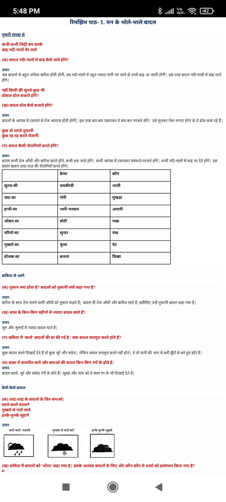 Class 4 Hindi NCERT Solution | Indus Appstore | Screenshot