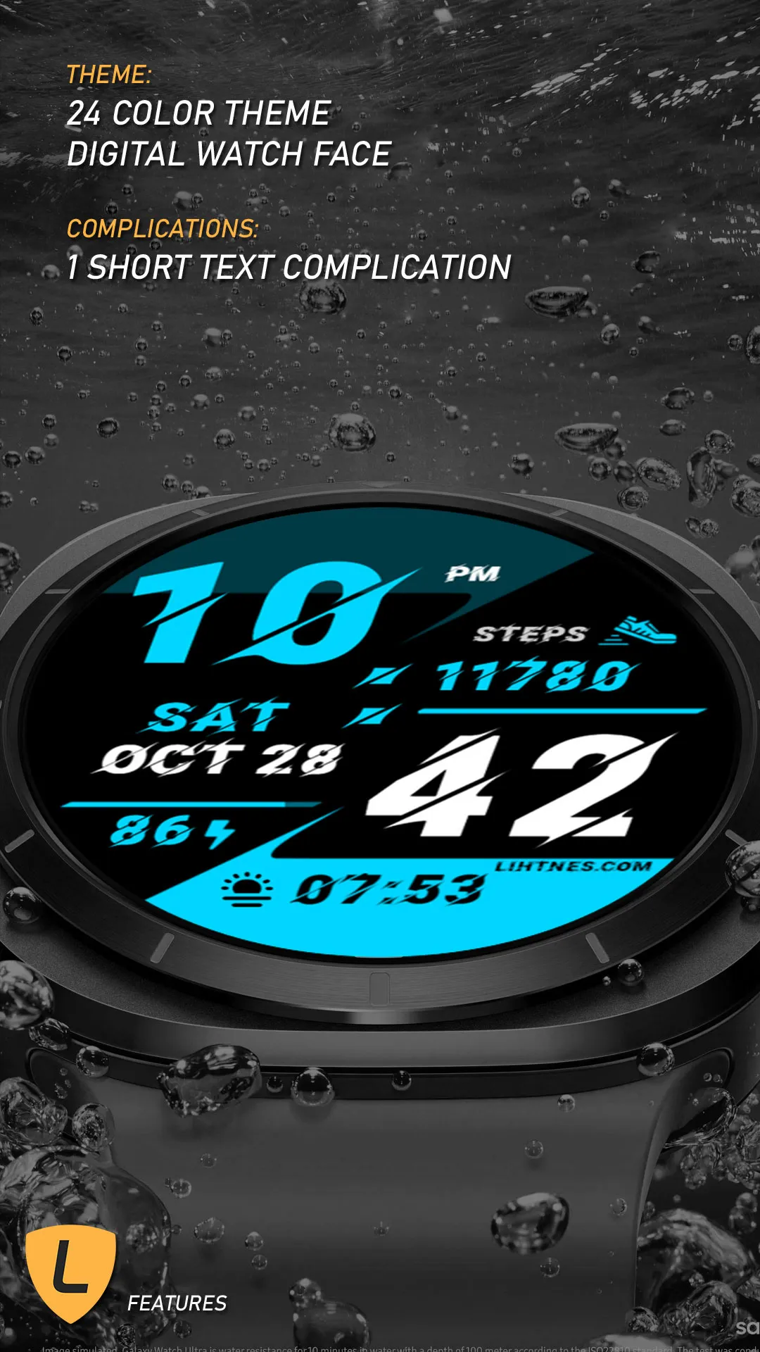 Sporty Watch Face 024 | Indus Appstore | Screenshot