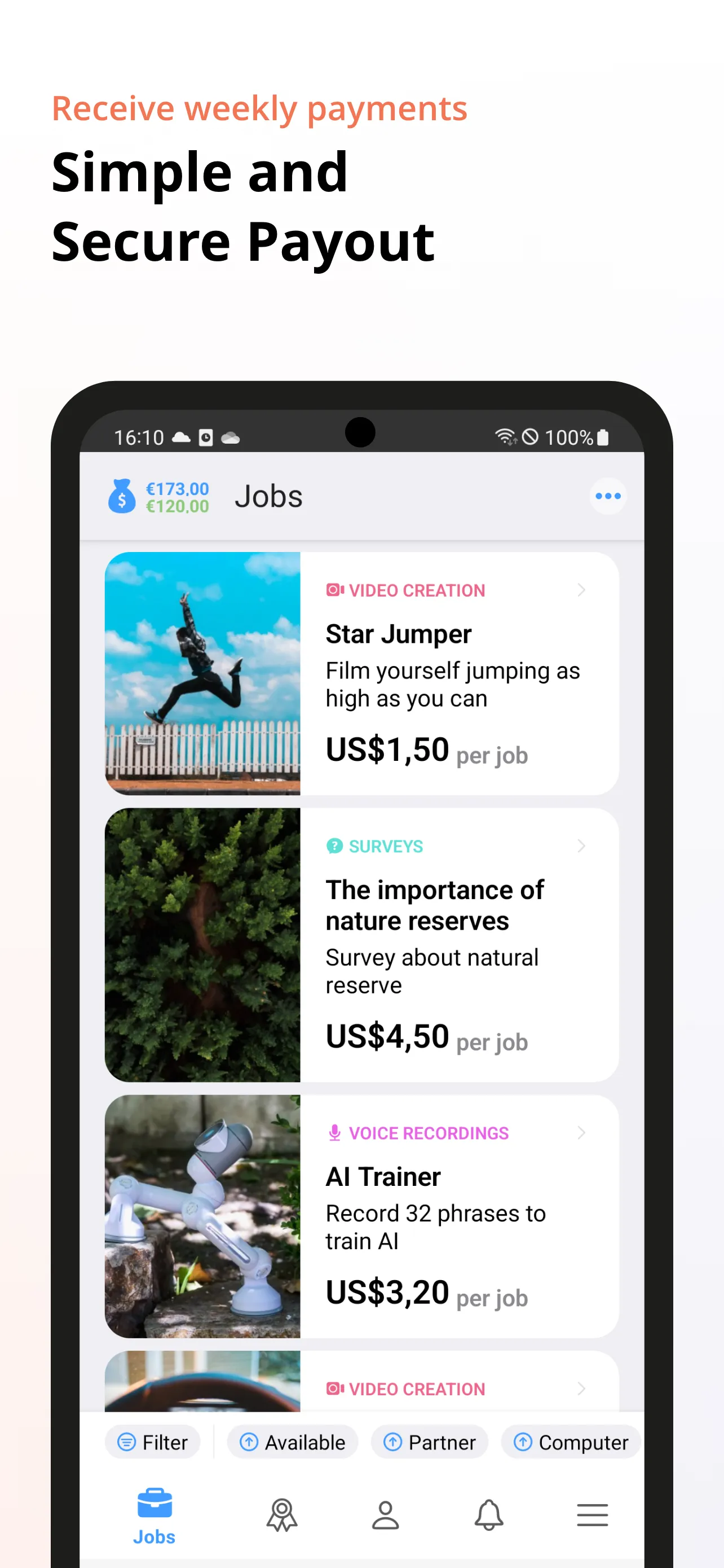 clickworker | Indus Appstore | Screenshot