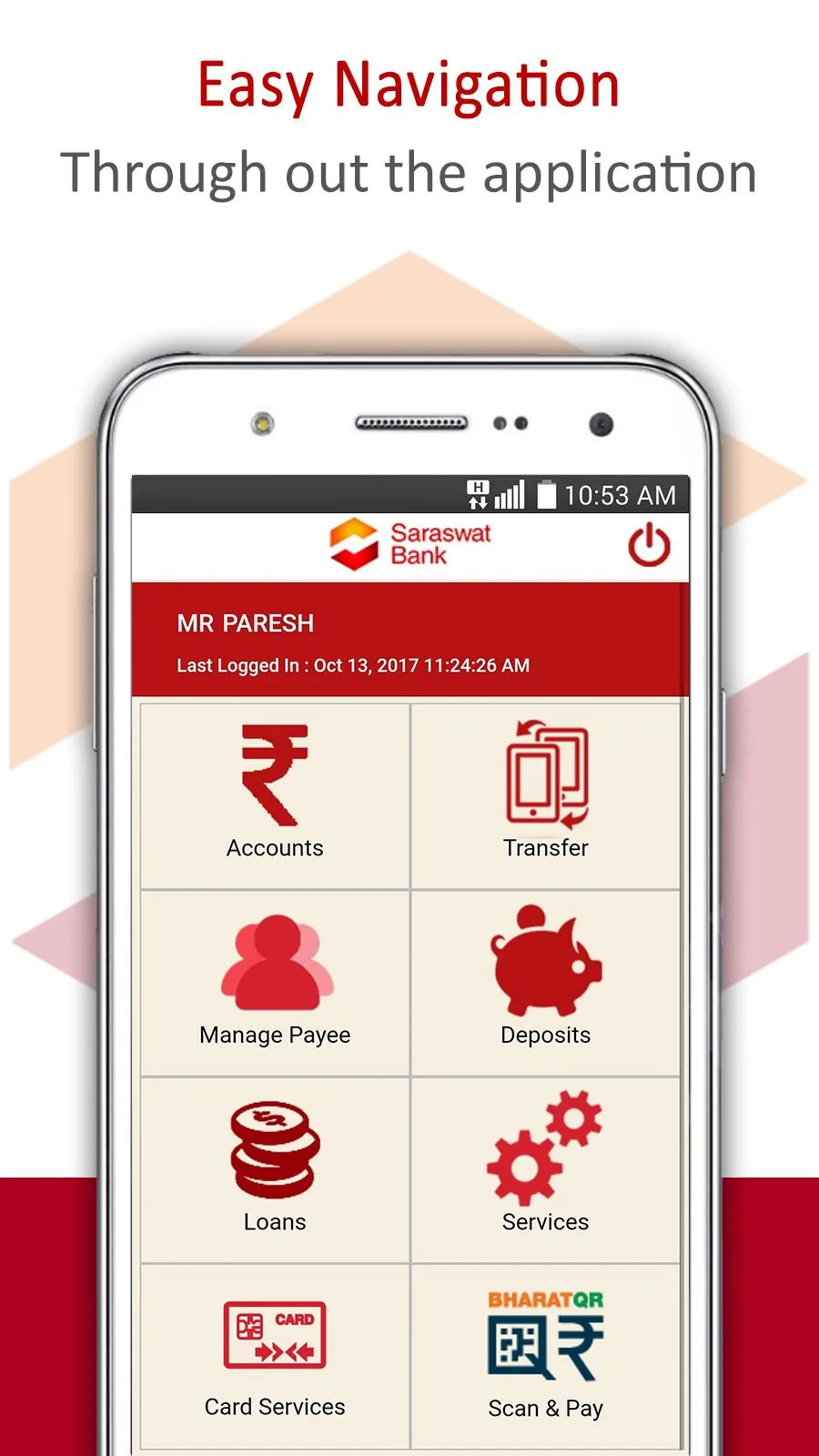 Saraswat Bank Mobile Banking | Indus Appstore | Screenshot