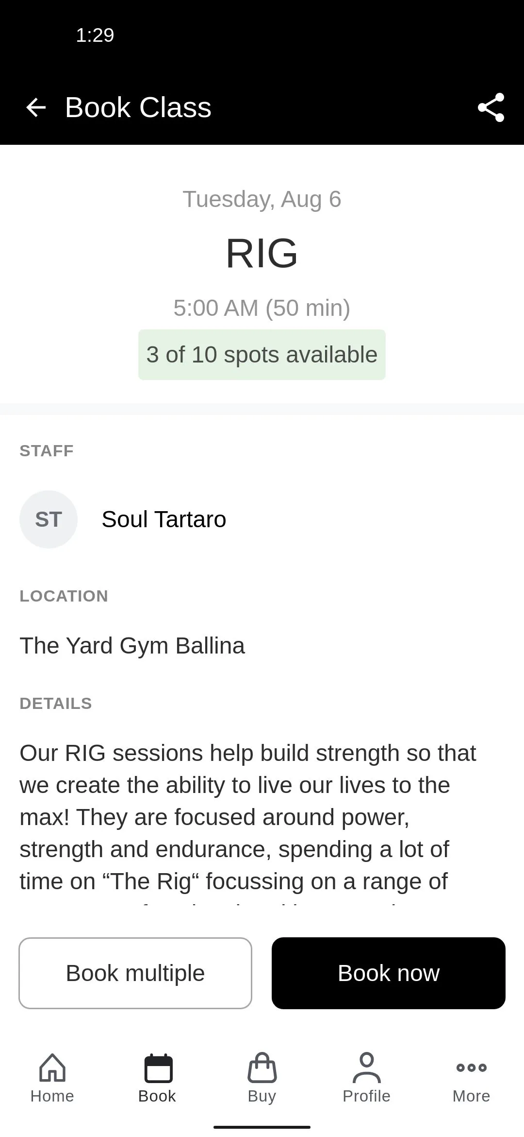 The Yard Gym | Indus Appstore | Screenshot