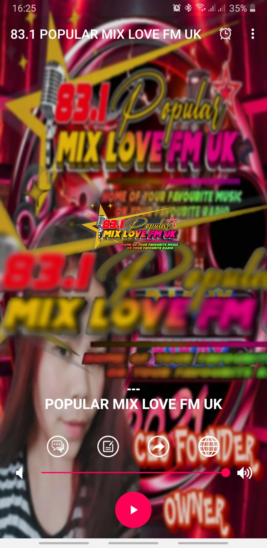 83.1 POPULAR MIX LOVE FM UK | Indus Appstore | Screenshot