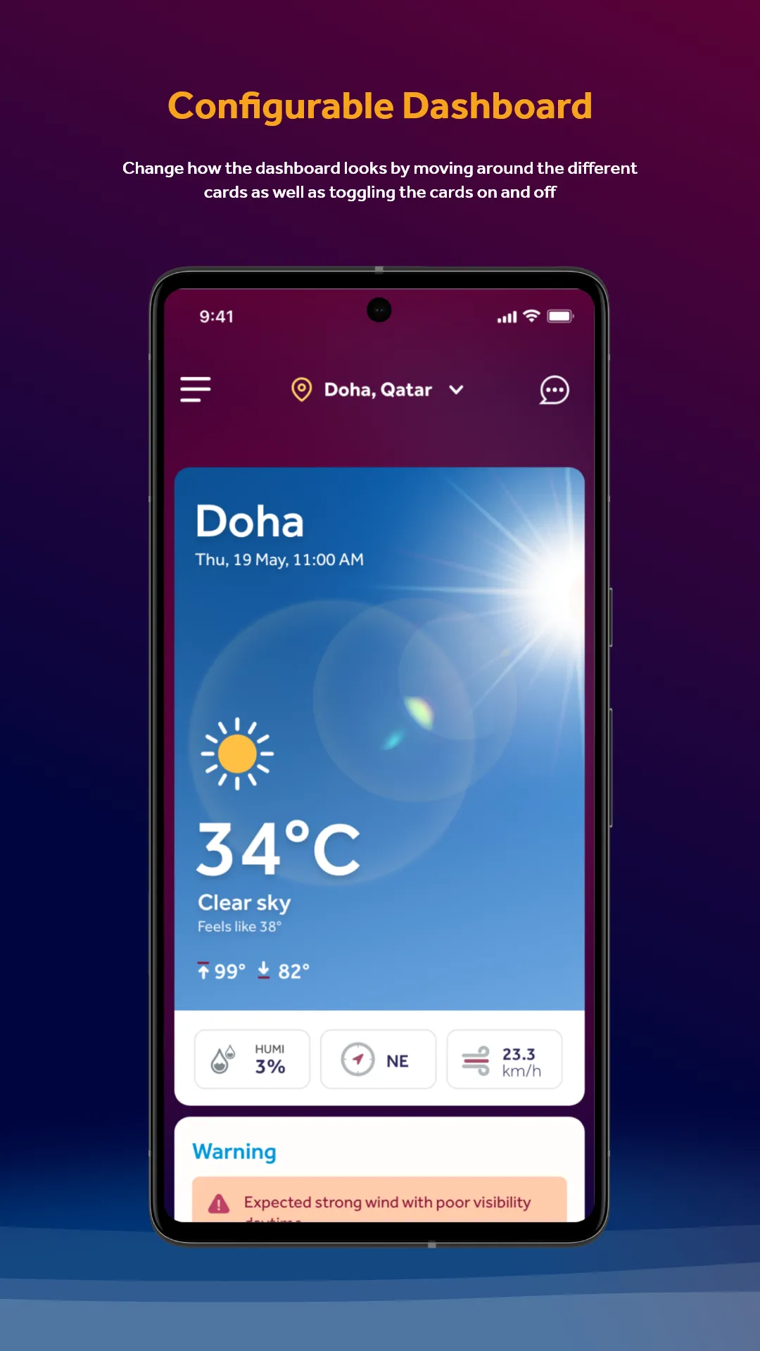 Q Weather - أرصاد قطر | Indus Appstore | Screenshot