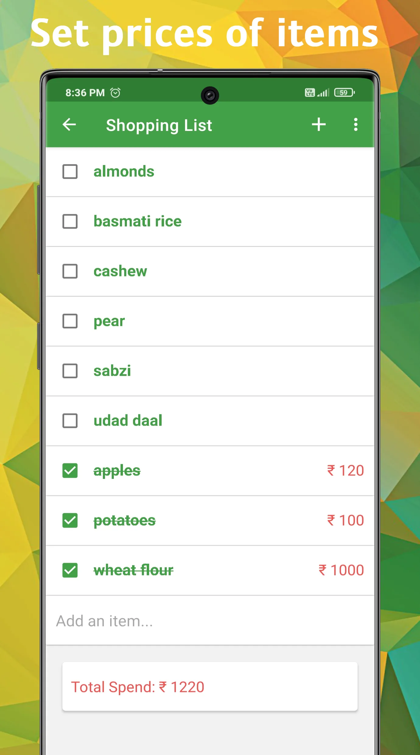 OurList - My Grocery List | Indus Appstore | Screenshot