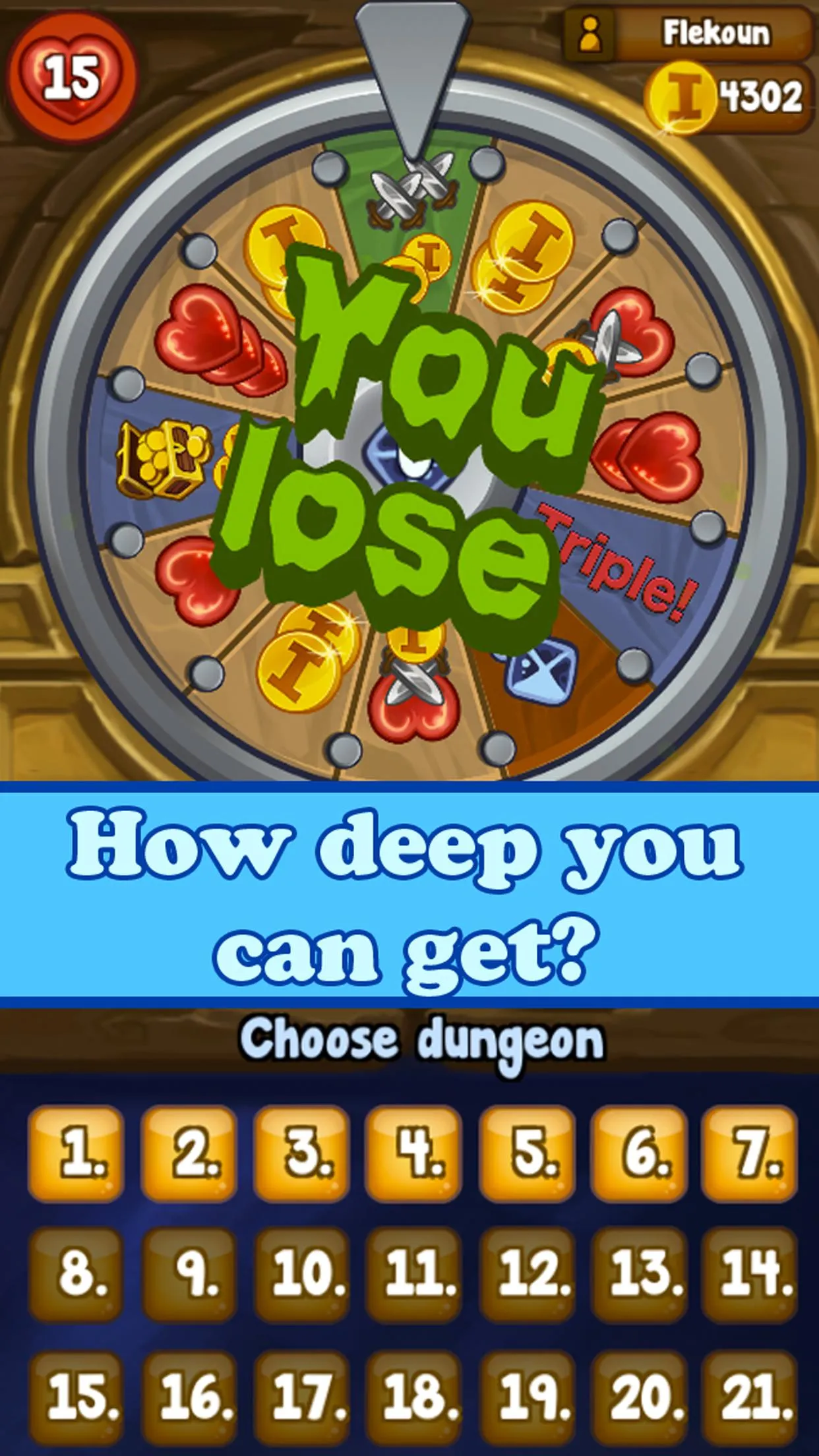 Dungeon Wheel - Roguelike RPG | Indus Appstore | Screenshot