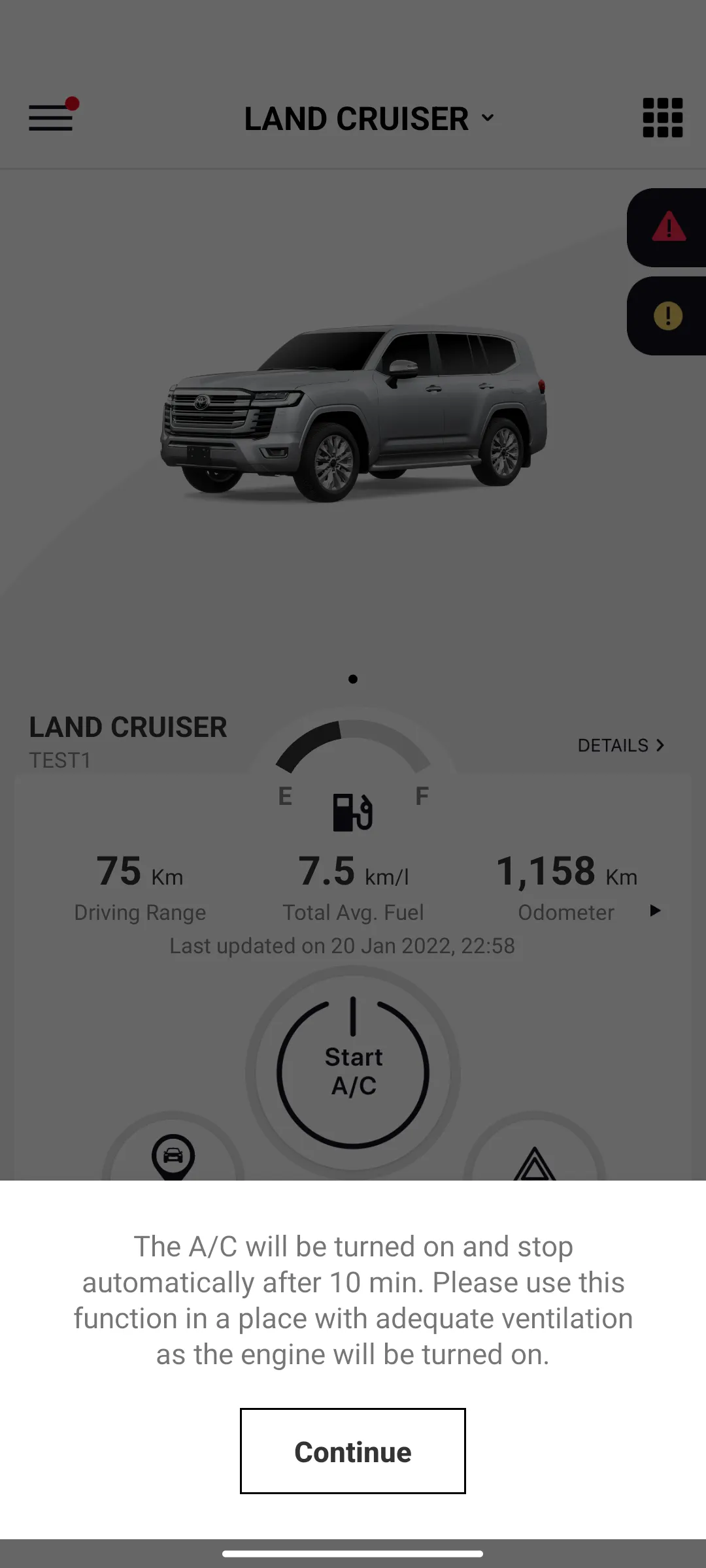 TOYOTA CONNECT Middle East | Indus Appstore | Screenshot