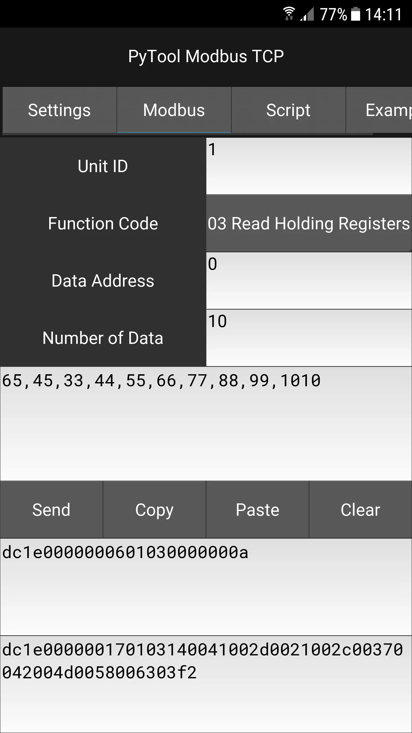 PyTool Modbus TCP F | Indus Appstore | Screenshot