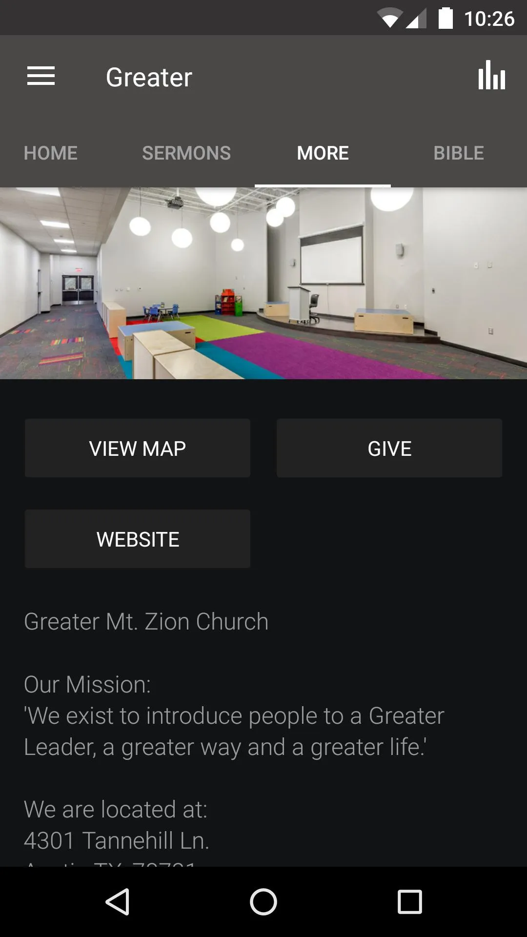 Greater Mt. Zion Austin | Indus Appstore | Screenshot