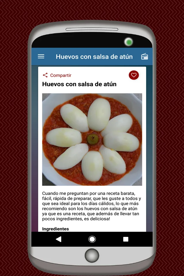 Recetas de Huevos | Indus Appstore | Screenshot