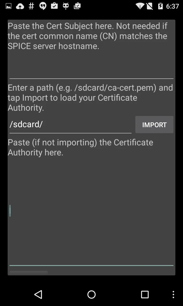 aSPICE: Secure SPICE Client | Indus Appstore | Screenshot