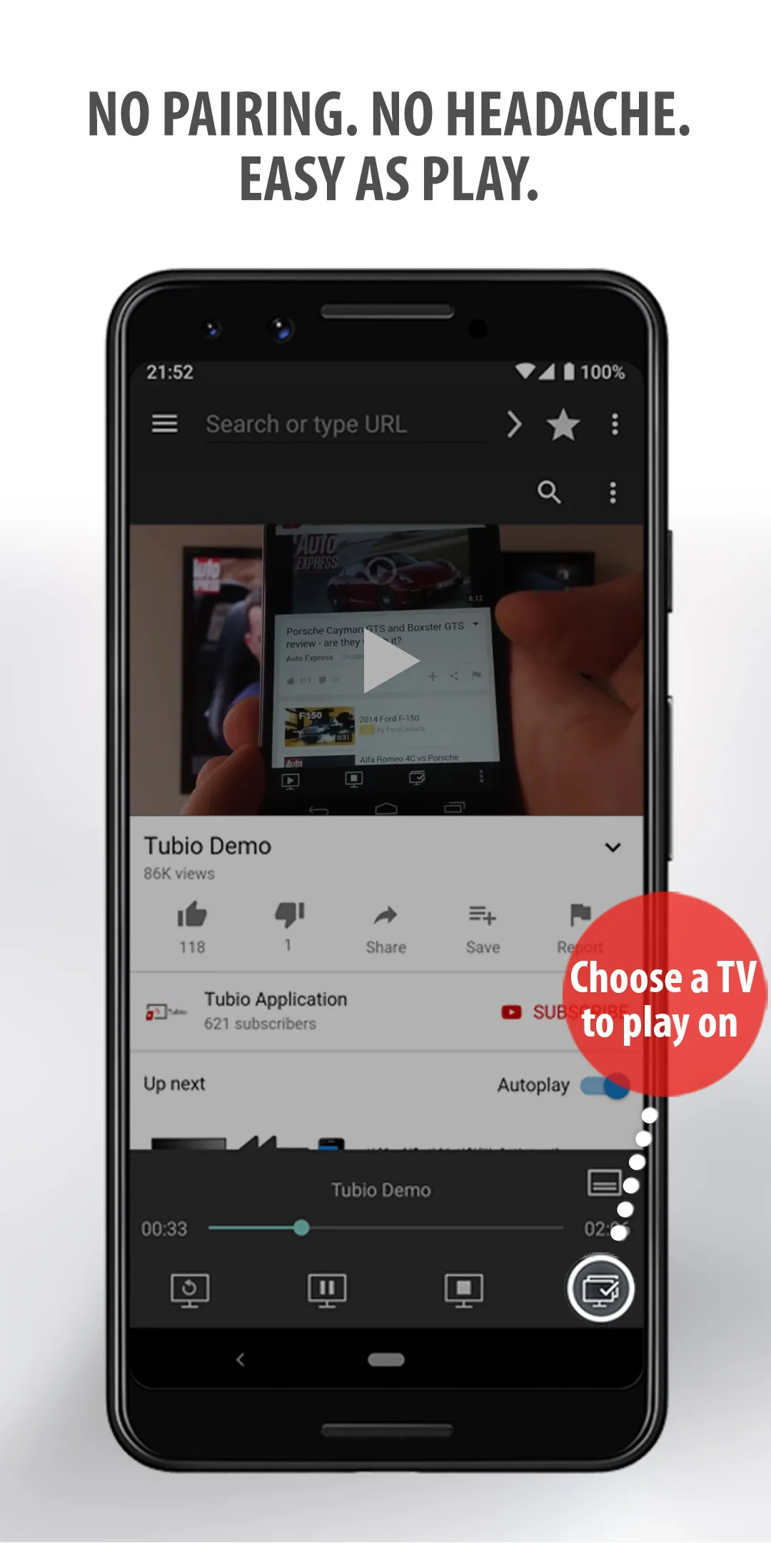 Tubio - Cast Web Videos to TV | Indus Appstore | Screenshot