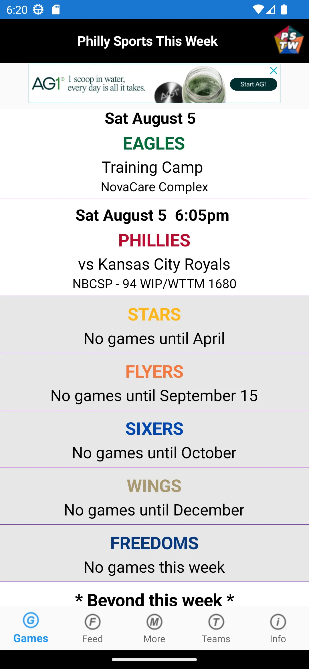 Philly Sports This Week | Indus Appstore | Screenshot