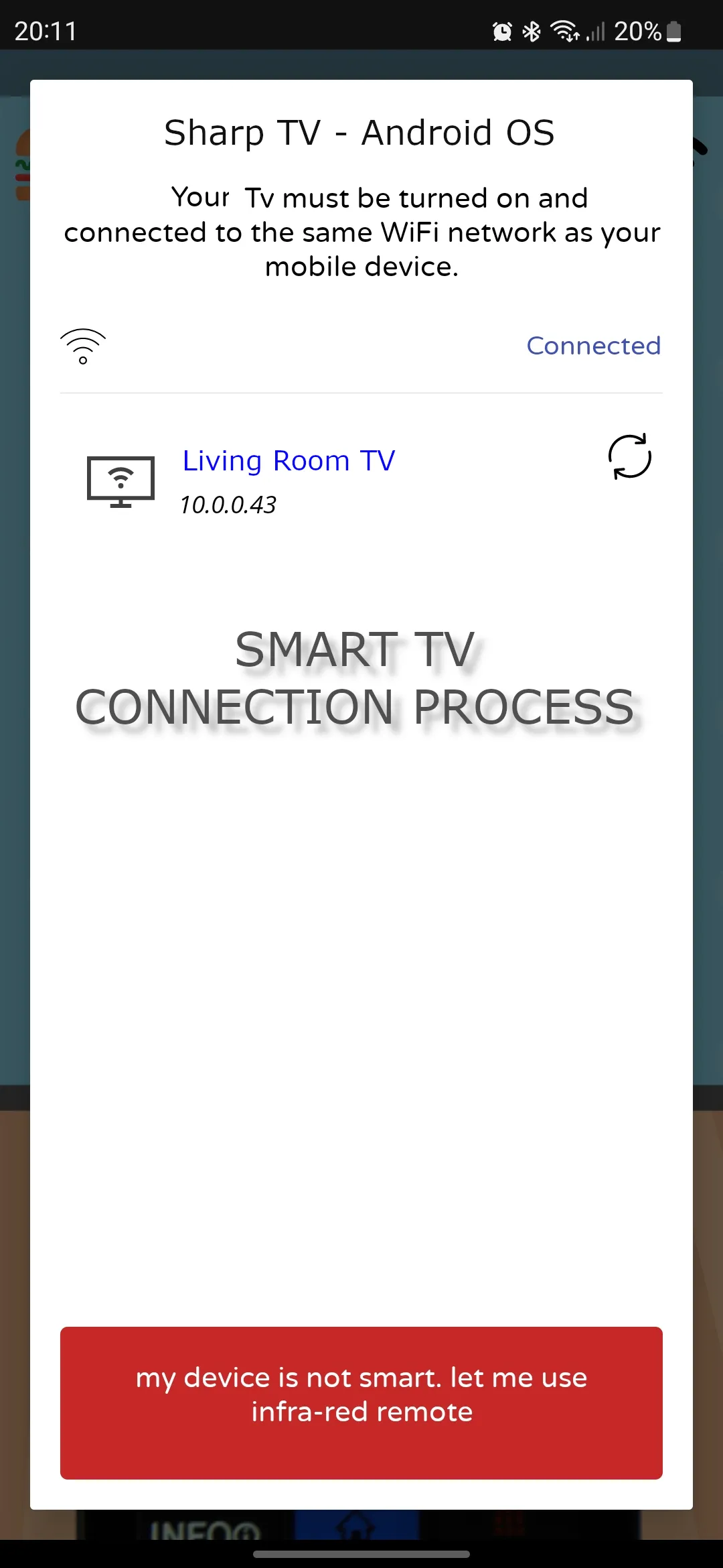 Remote For Sharp TV -WiFi/IR | Indus Appstore | Screenshot