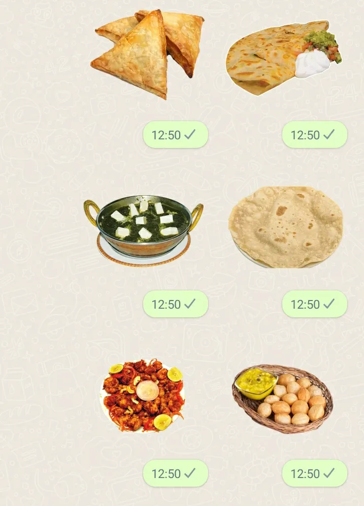 Indian Food Stickers | Indus Appstore | Screenshot