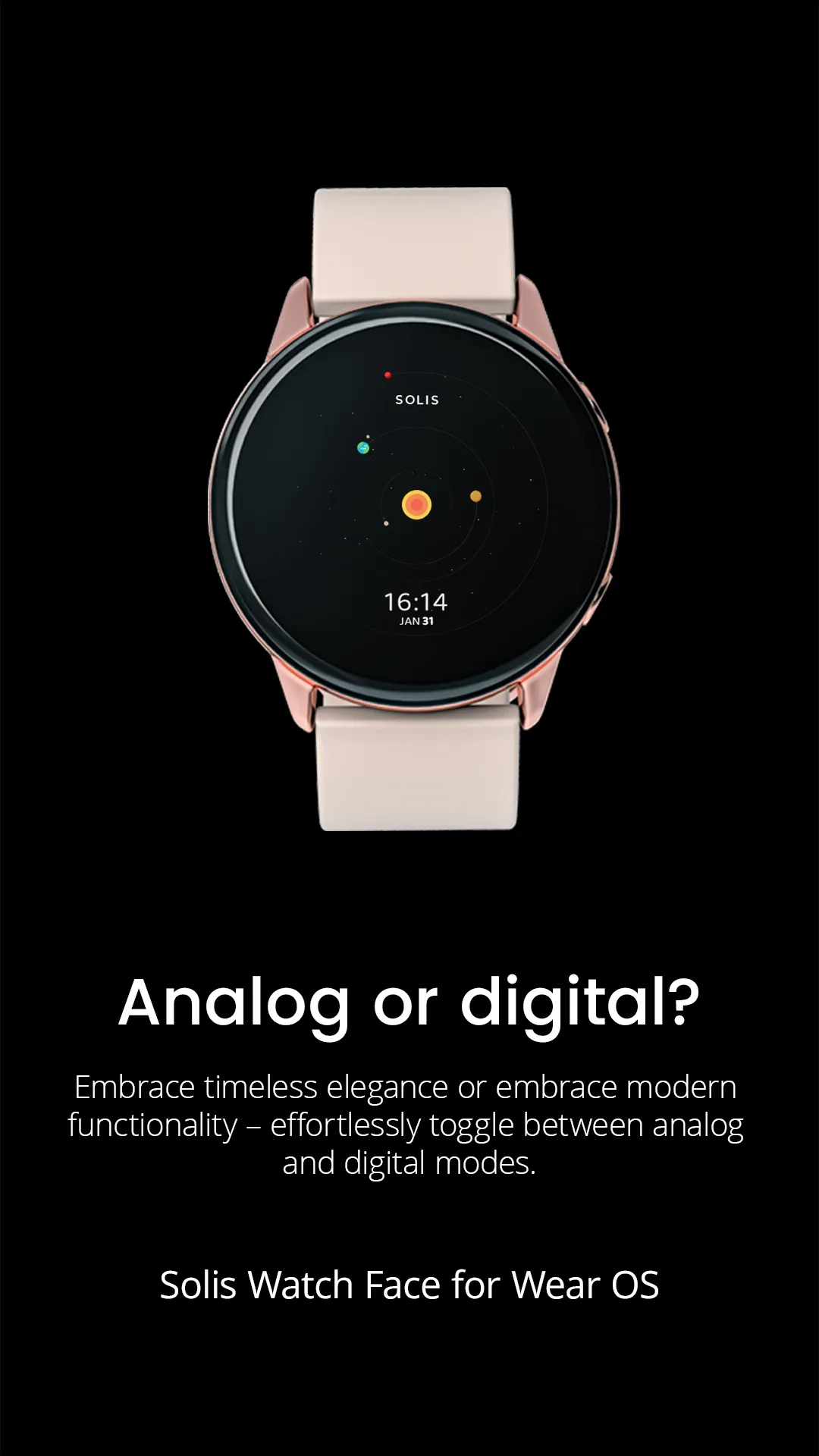 Solis Watch Face for Wear OS | Indus Appstore | Screenshot