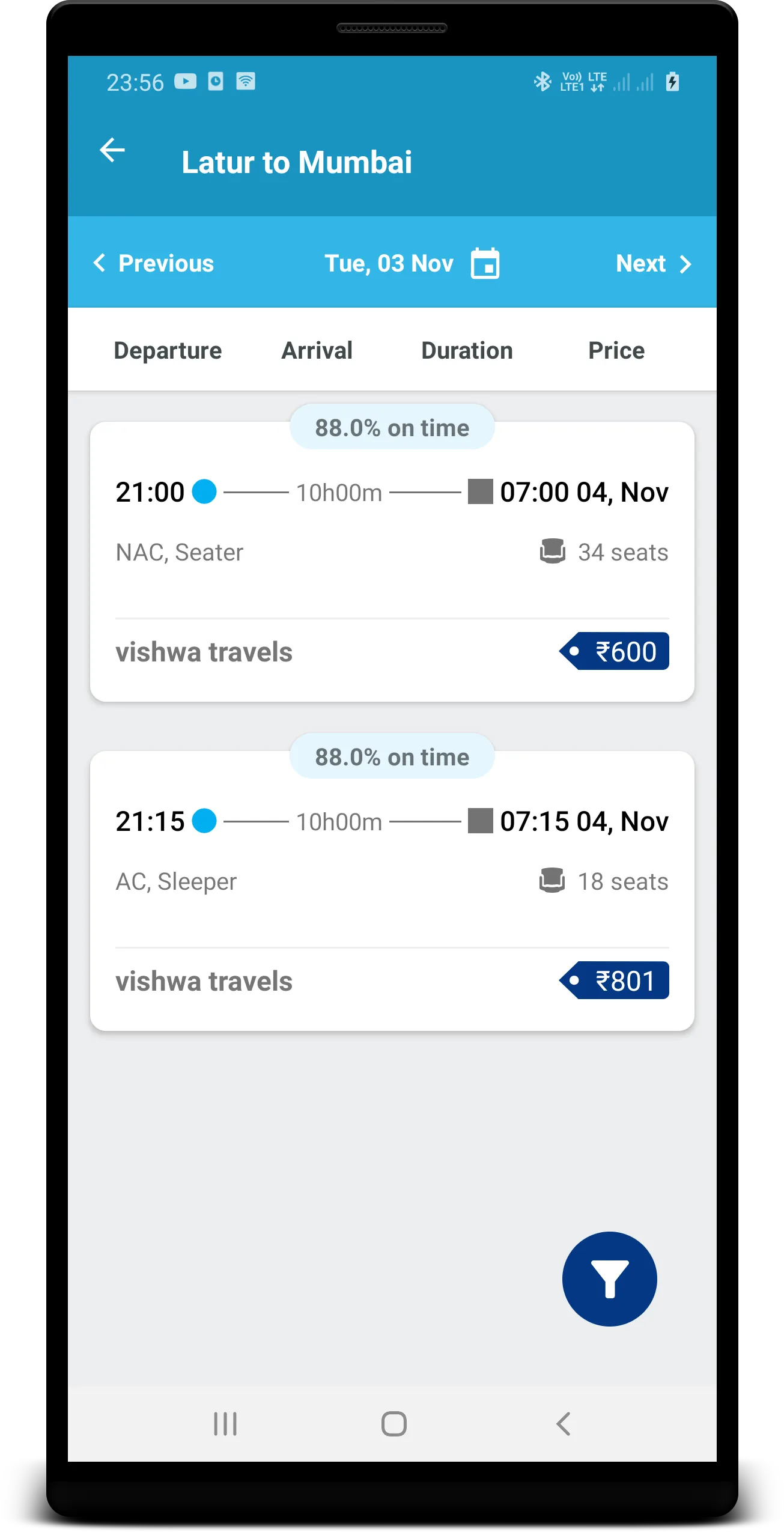 Vishwa Travels | Indus Appstore | Screenshot