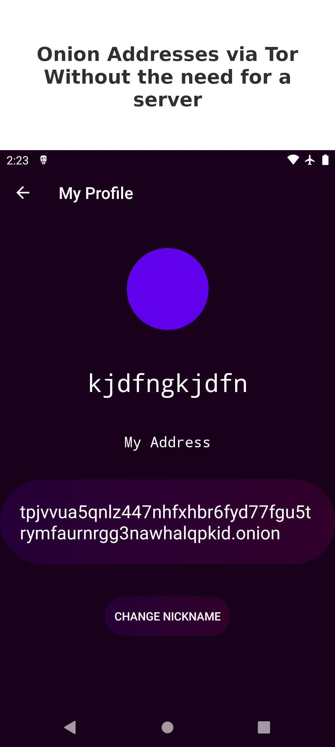 Anonymous Messenger | Indus Appstore | Screenshot