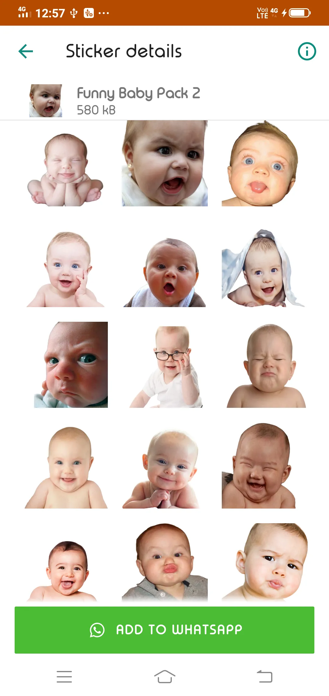 Cute Baby Stickers | Indus Appstore | Screenshot