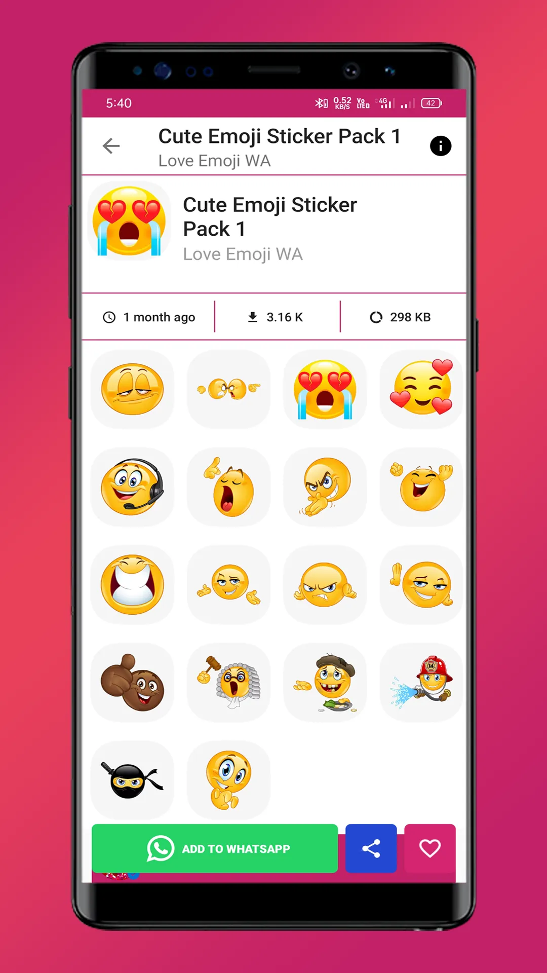 WASticker - Stickers and emoji | Indus Appstore | Screenshot