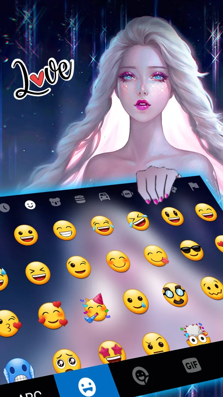 Ice Princess Keyboard Backgrou | Indus Appstore | Screenshot