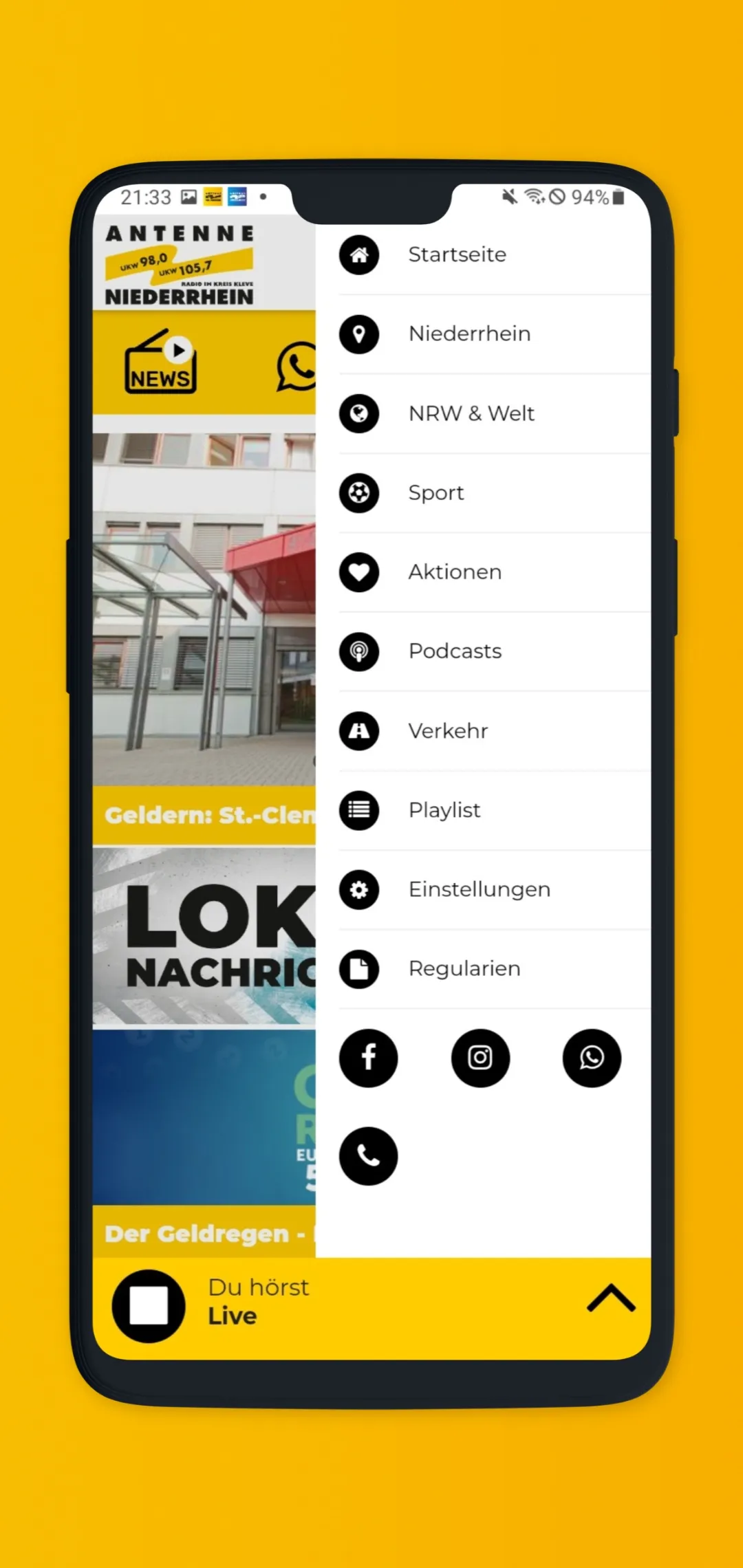 Antenne Niederrhein | Indus Appstore | Screenshot