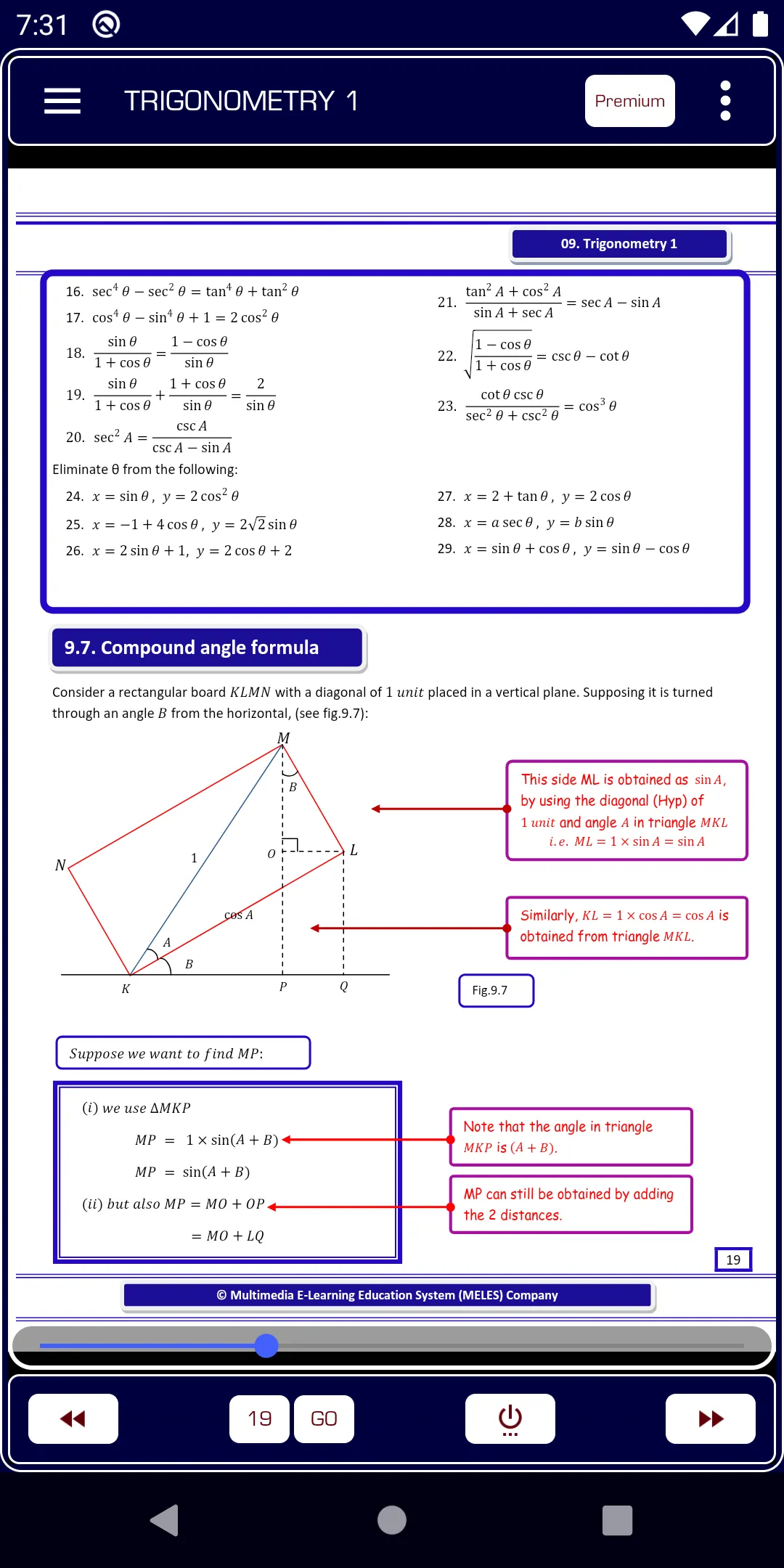 Trigonometry 1 Pure Math | Indus Appstore | Screenshot