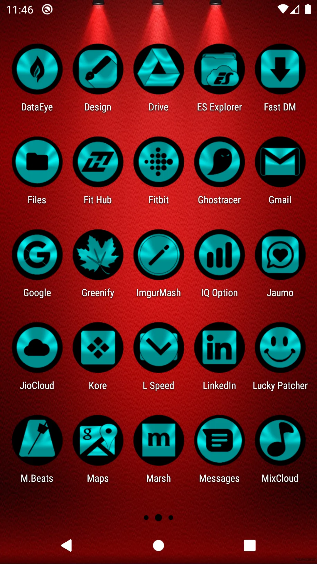 Oreo Cyan Icon Pack | Indus Appstore | Screenshot