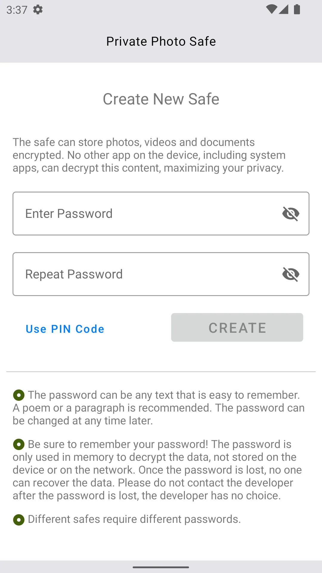 Private Photo Safe | Indus Appstore | Screenshot