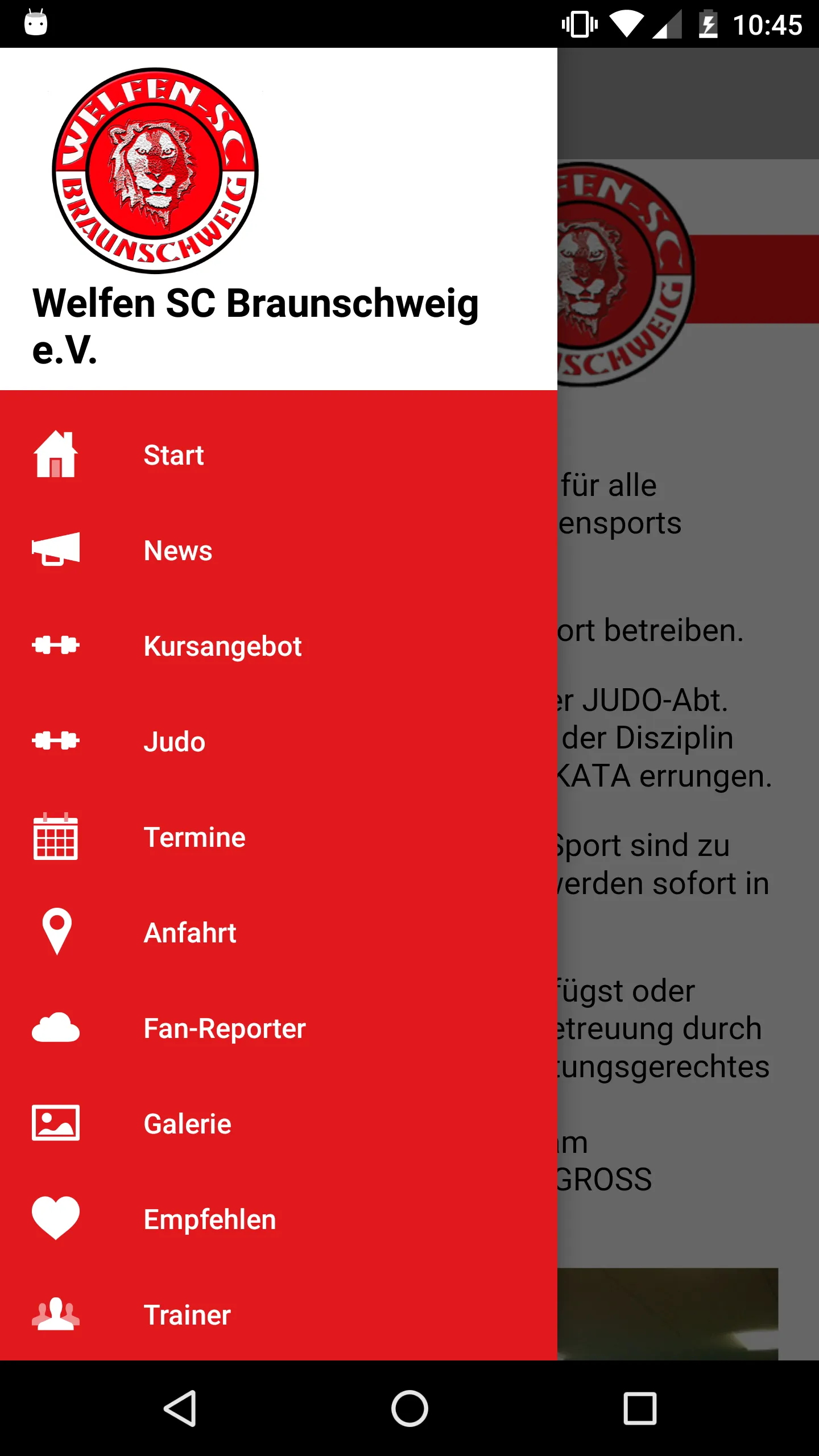 Welfen SC Braunschweig e.V. | Indus Appstore | Screenshot