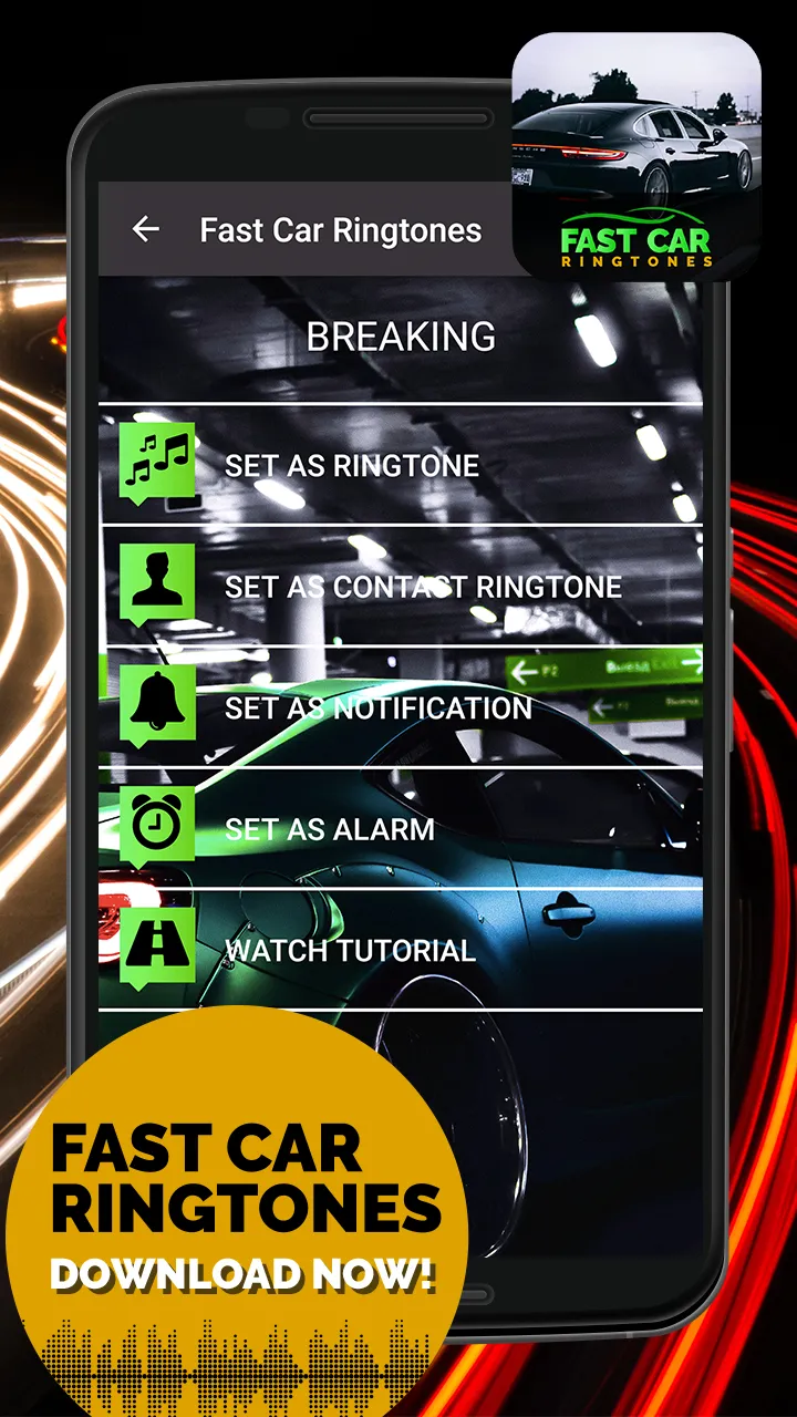 Fast Car Ringtones & Sounds | Indus Appstore | Screenshot