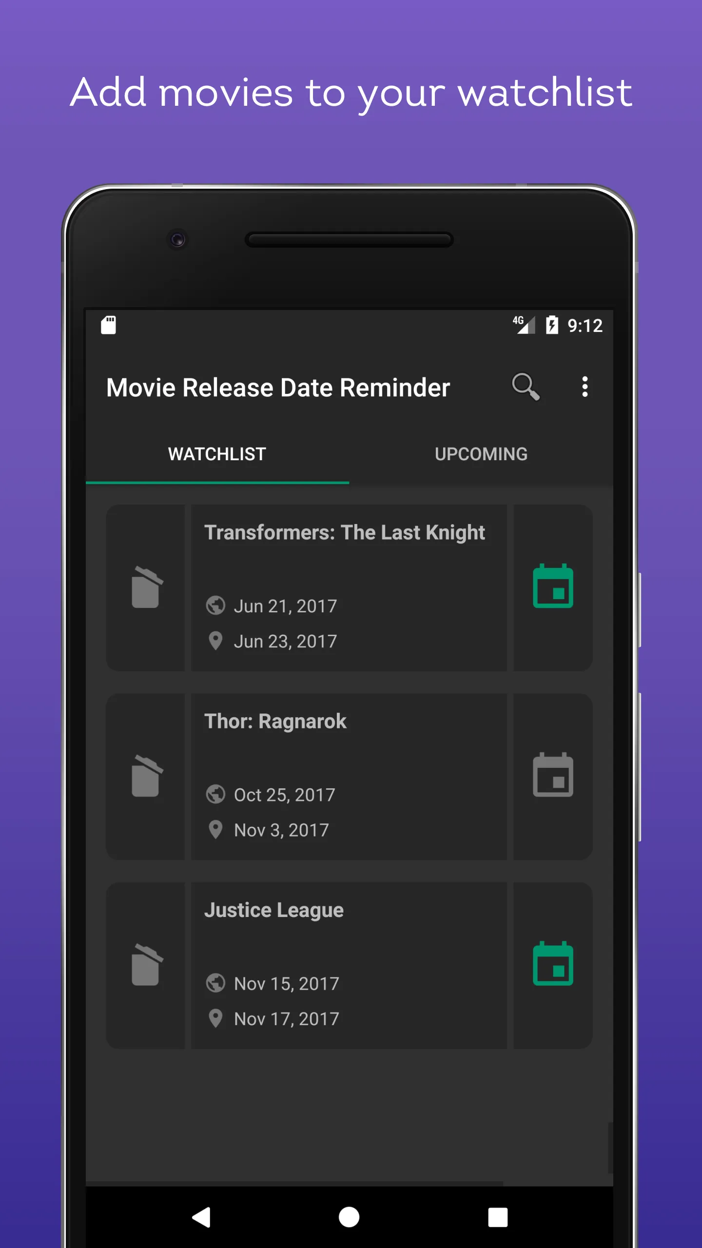 Movie Release Date Reminder -  | Indus Appstore | Screenshot