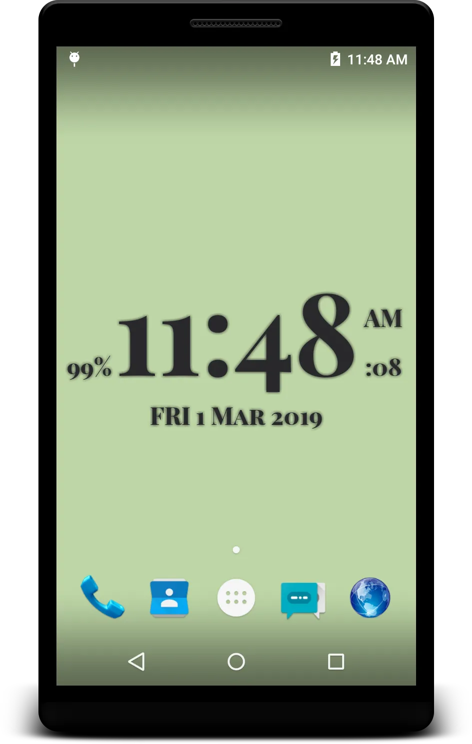 Digital Clock live wallpaper | Indus Appstore | Screenshot