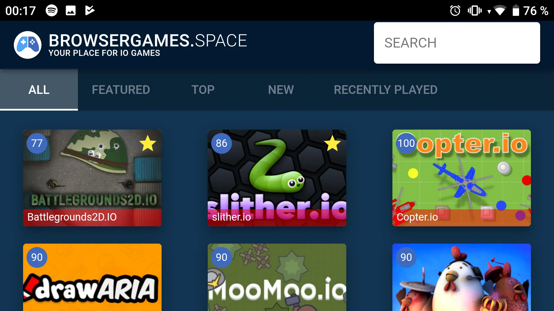 IO Games (Browsergames.Space) | Indus Appstore | Screenshot