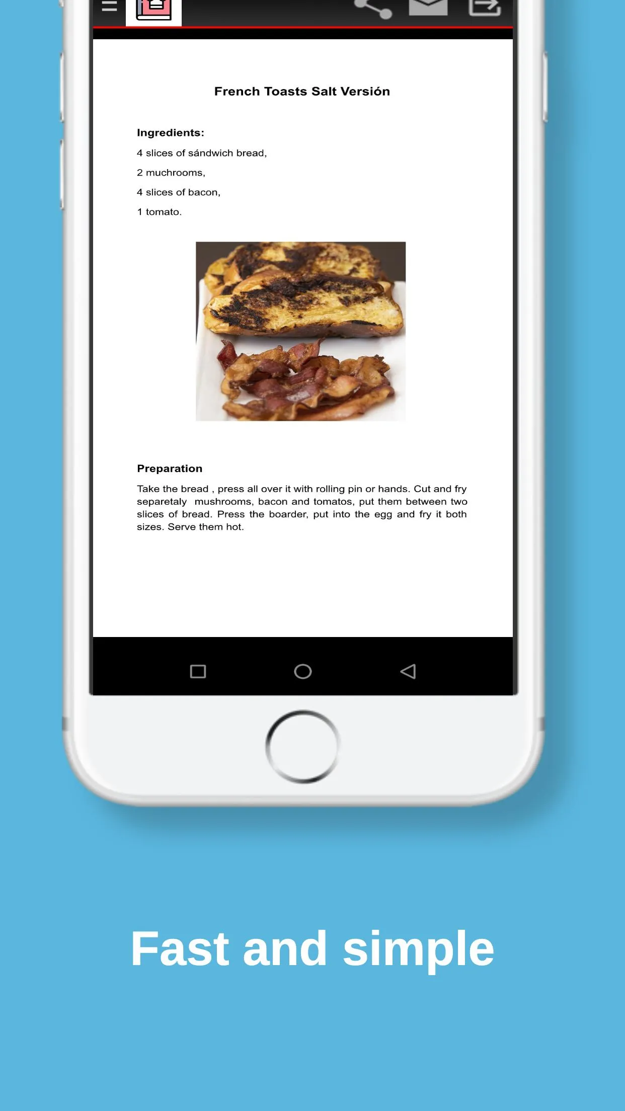 French Toasts Recipe | Indus Appstore | Screenshot