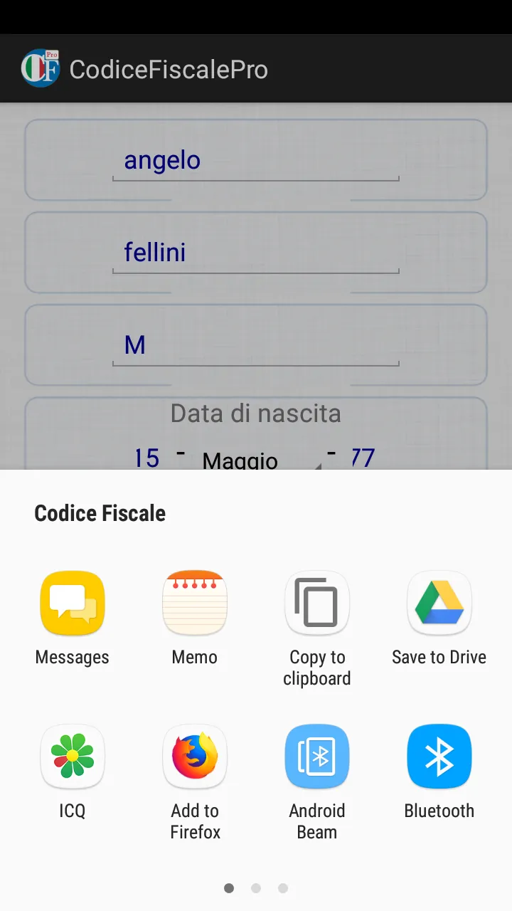 Generatore di codice fiscale | Indus Appstore | Screenshot