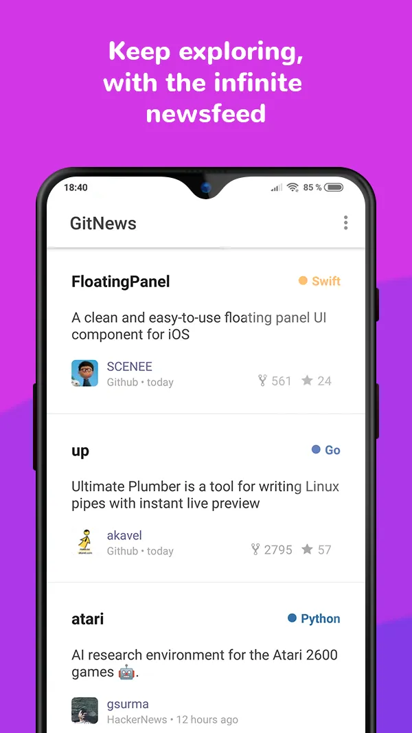 GitNews — Trending repos from  | Indus Appstore | Screenshot