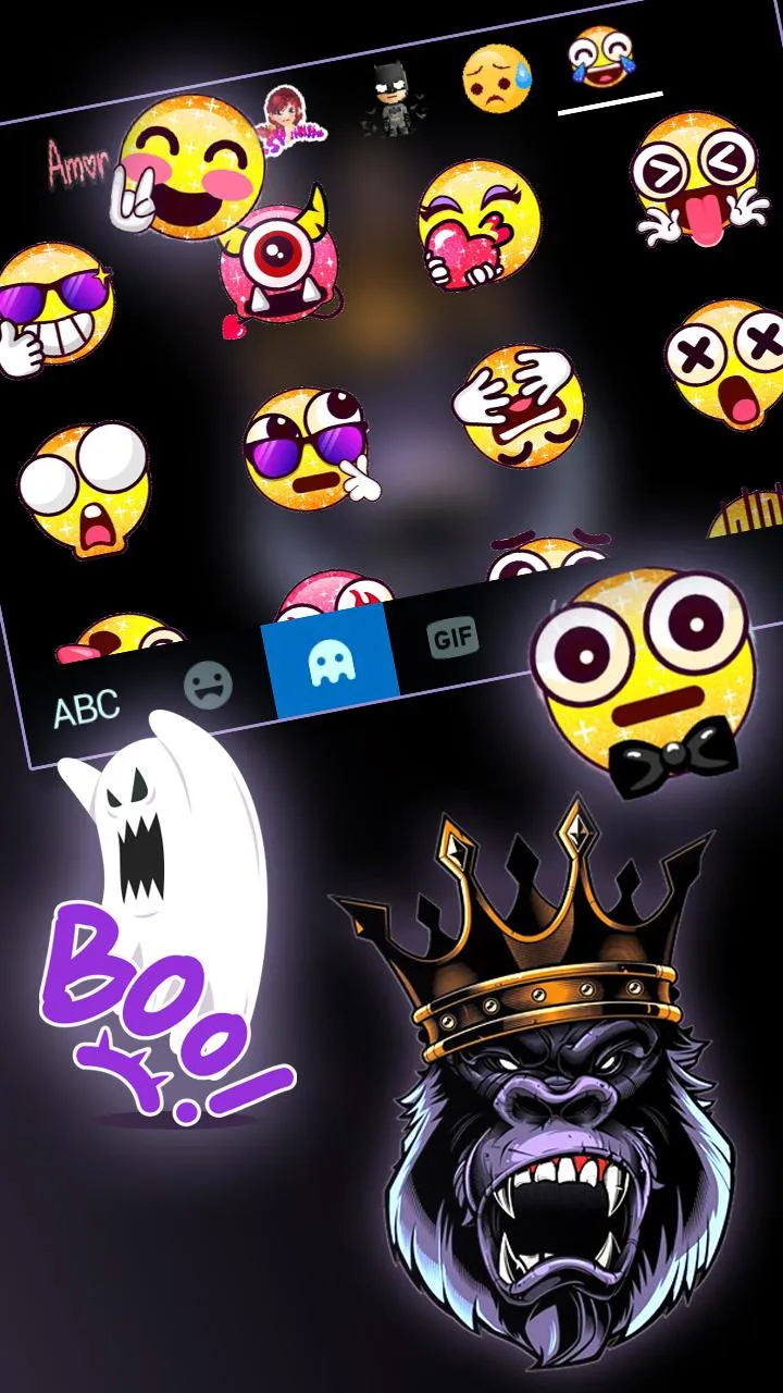 Angry Ape King Keyboard Theme | Indus Appstore | Screenshot