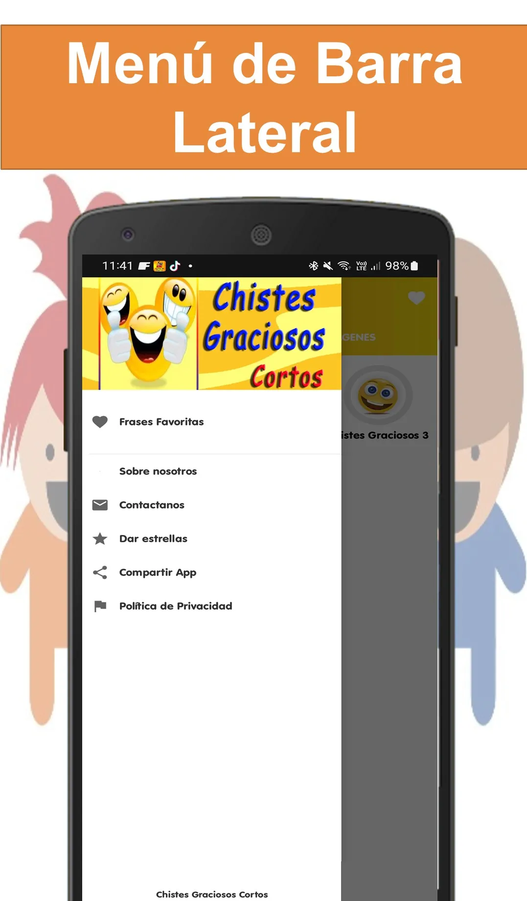 Chistes Graciosos Cortos | Indus Appstore | Screenshot