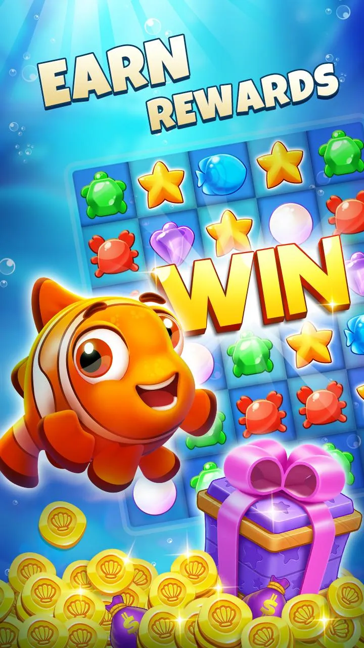 Fish Crush 2 - Match 3 Puzzle | Indus Appstore | Screenshot