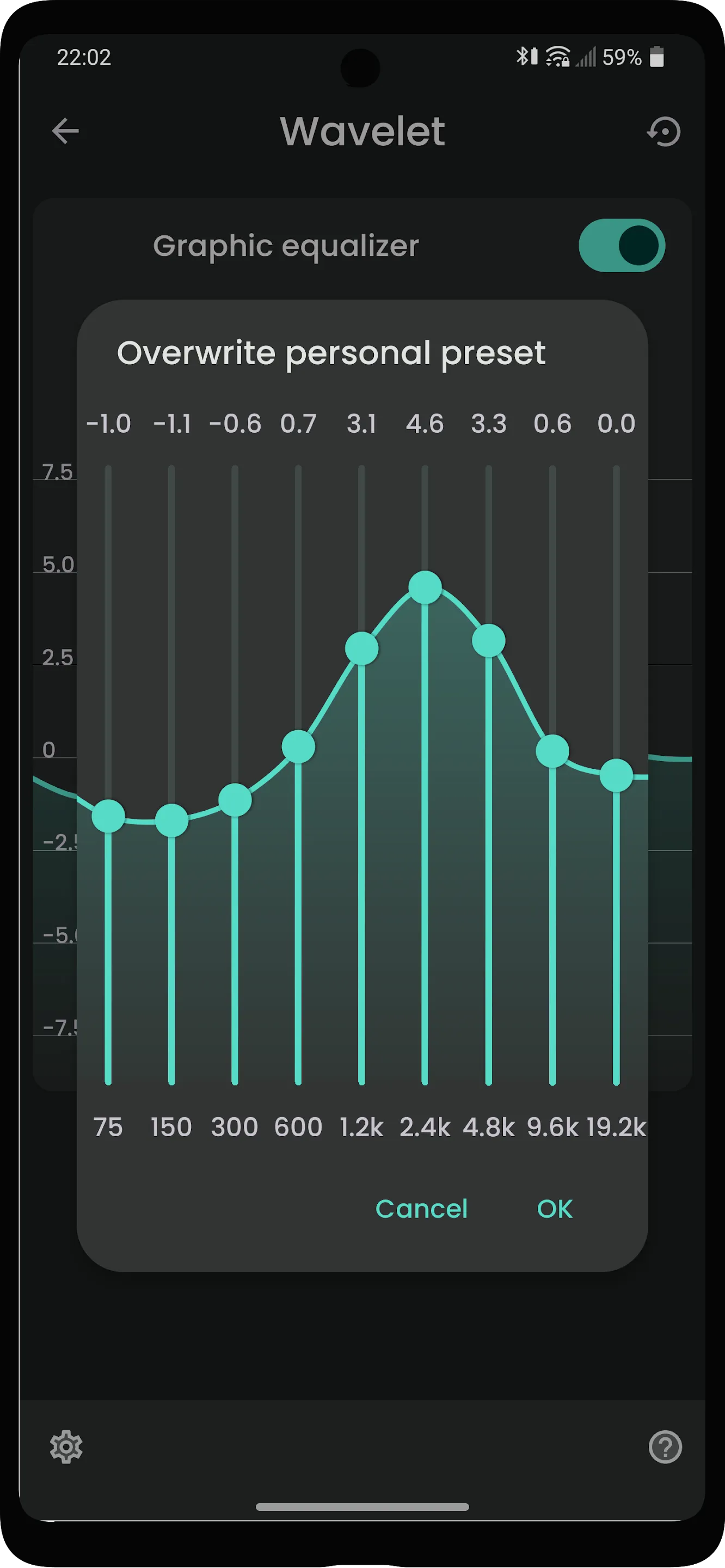 Wavelet: headphone specific EQ | Indus Appstore | Screenshot