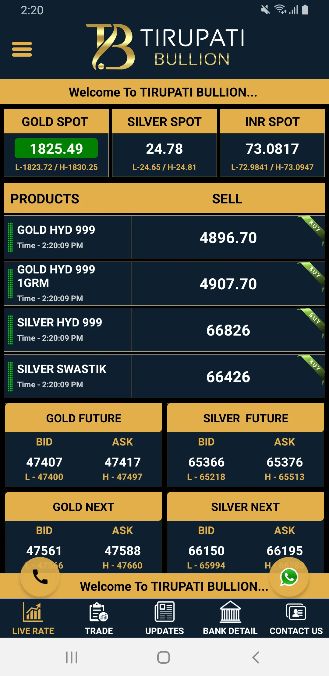 Tirupati Bullion | Indus Appstore | Screenshot