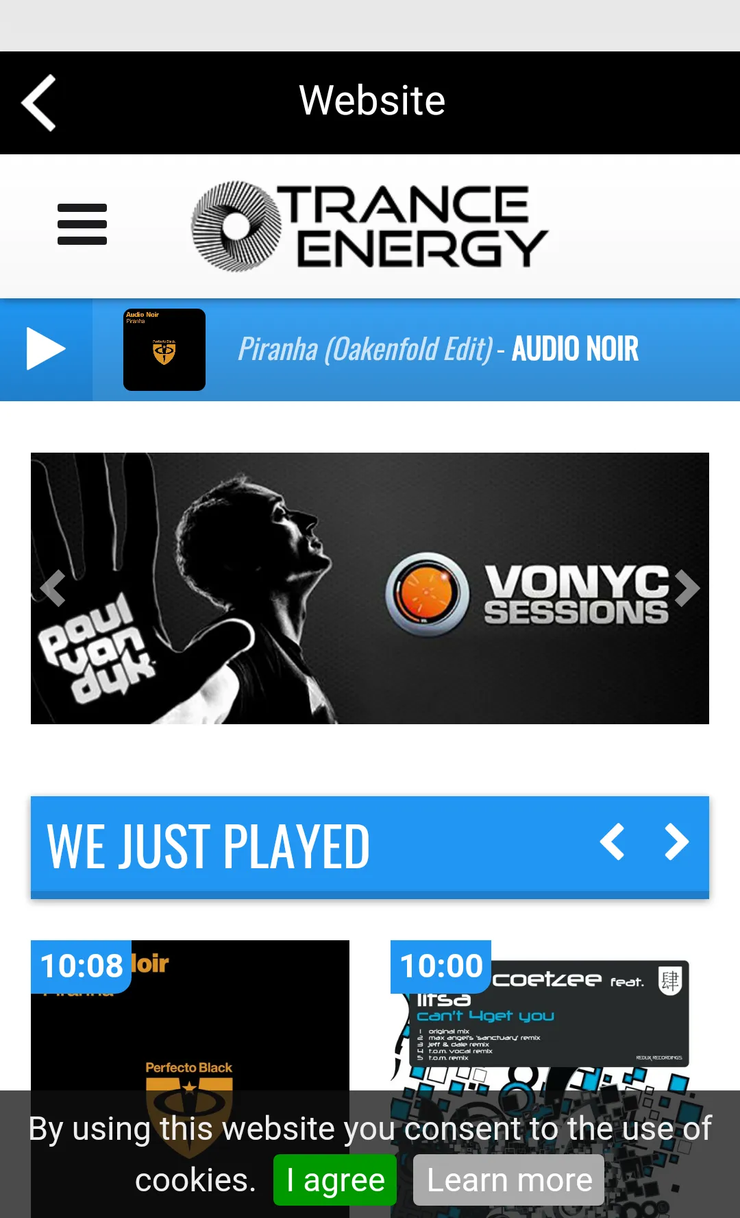 Trance Energy - (Radio Station | Indus Appstore | Screenshot