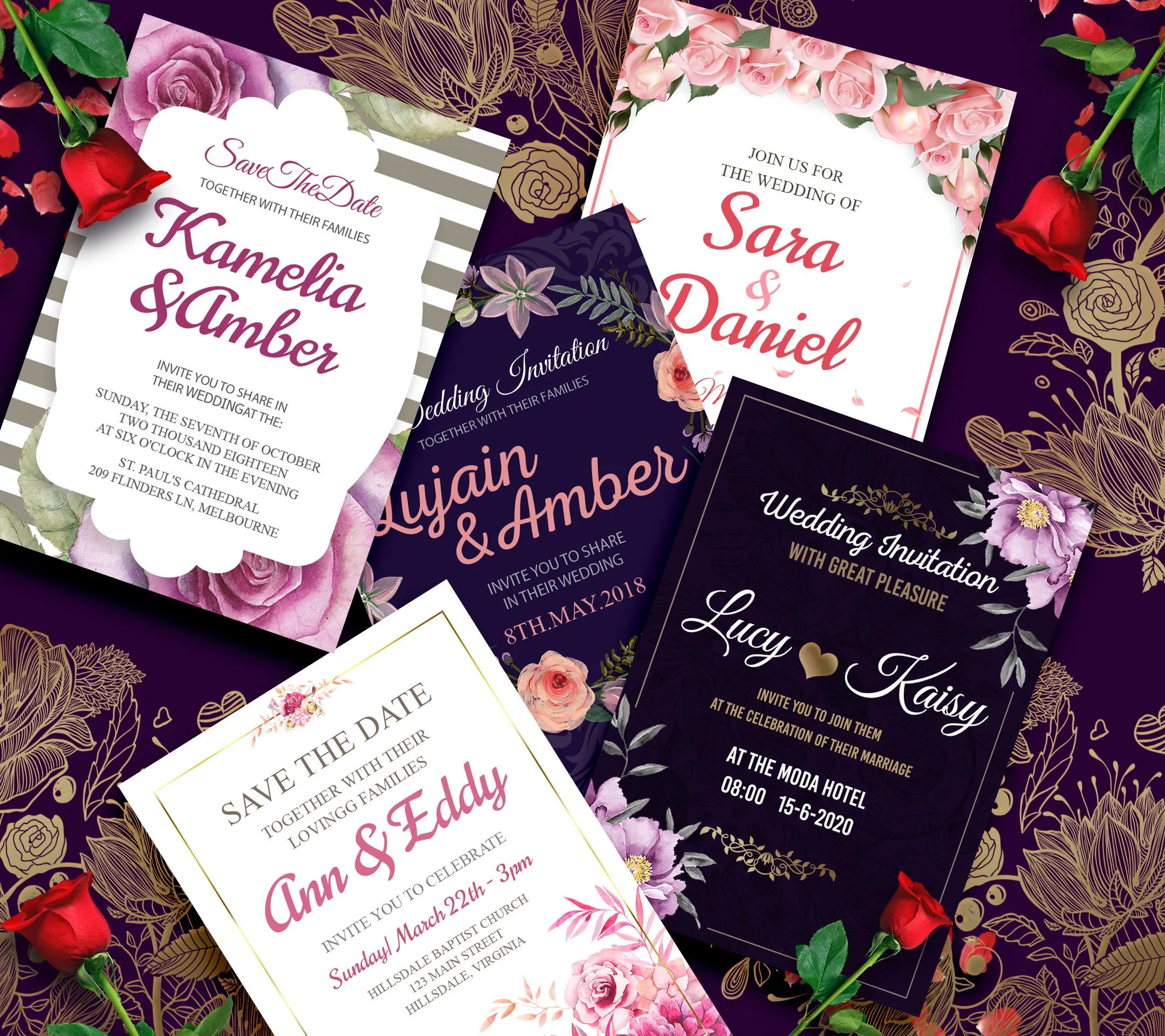 Wedding Invitation Card Maker | Indus Appstore | Screenshot