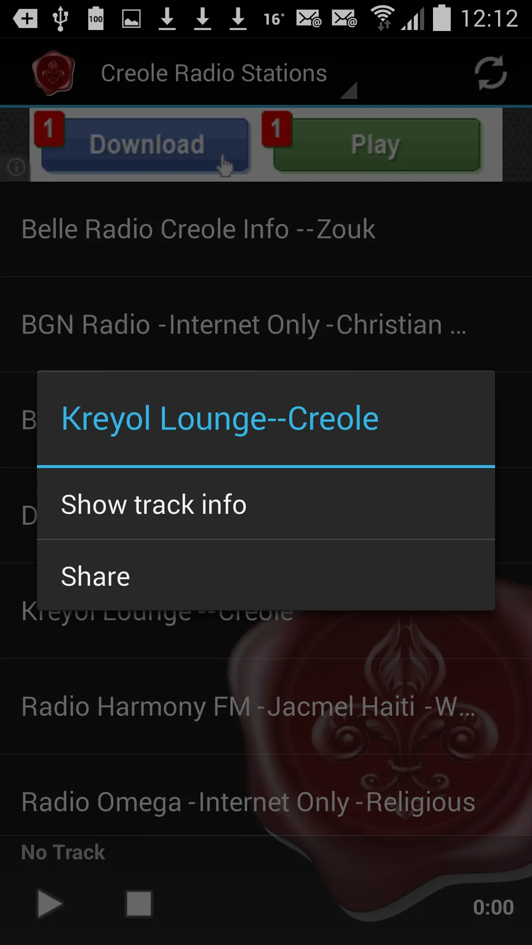 Creole Radio Stations | Indus Appstore | Screenshot