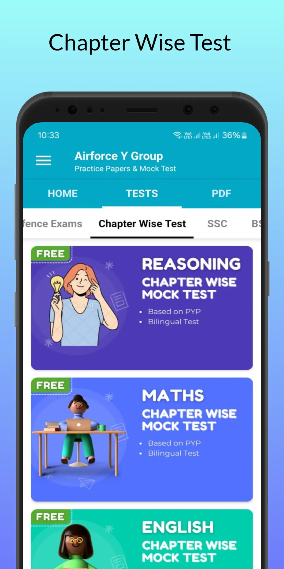 Airforce Y Group Papers & Test | Indus Appstore | Screenshot