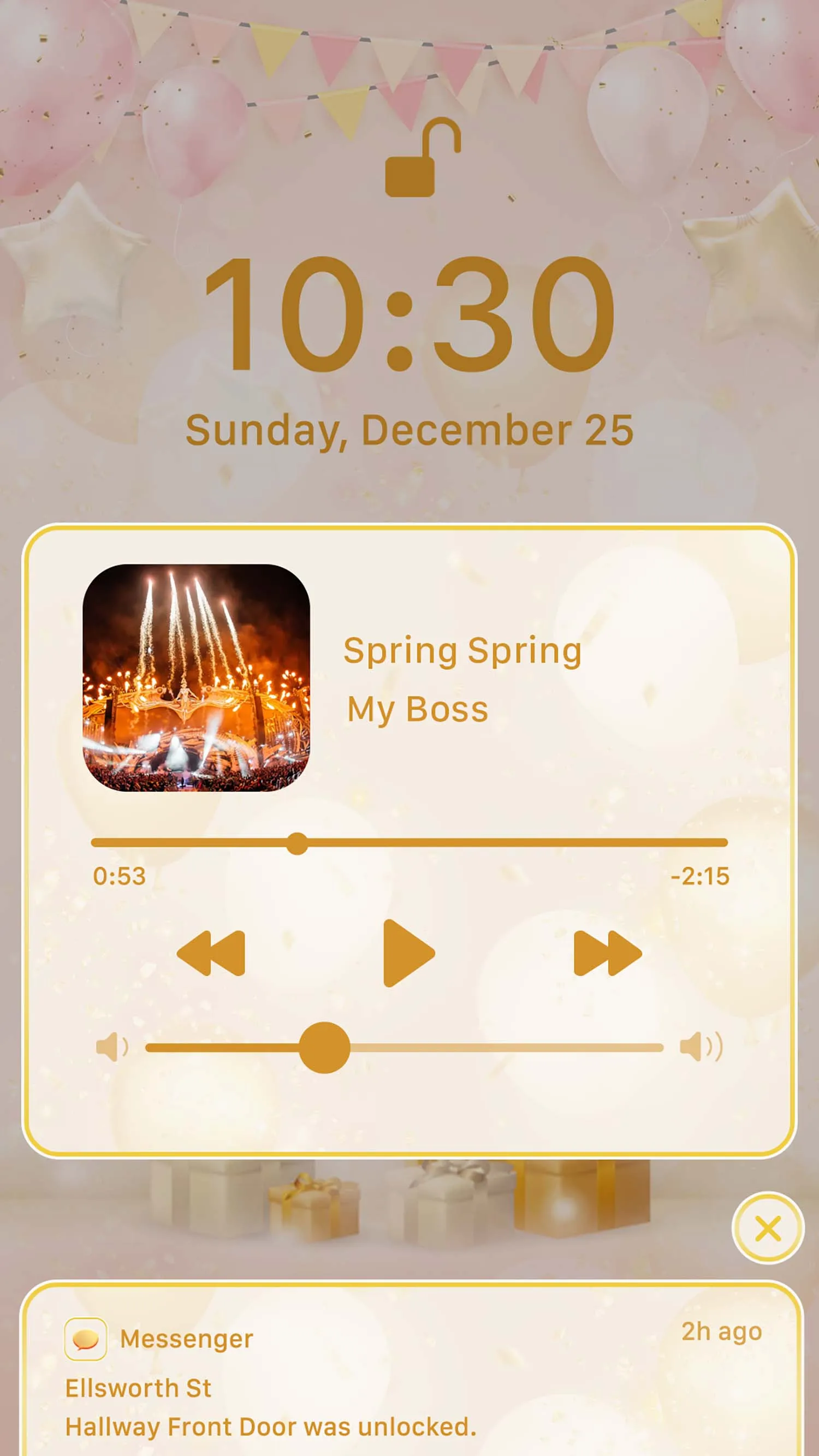 Wow Champagne Kisses Theme | Indus Appstore | Screenshot