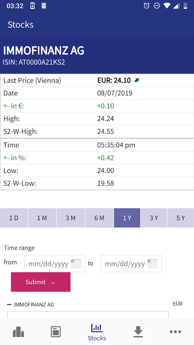 Immofinanz Investor Relations | Indus Appstore | Screenshot