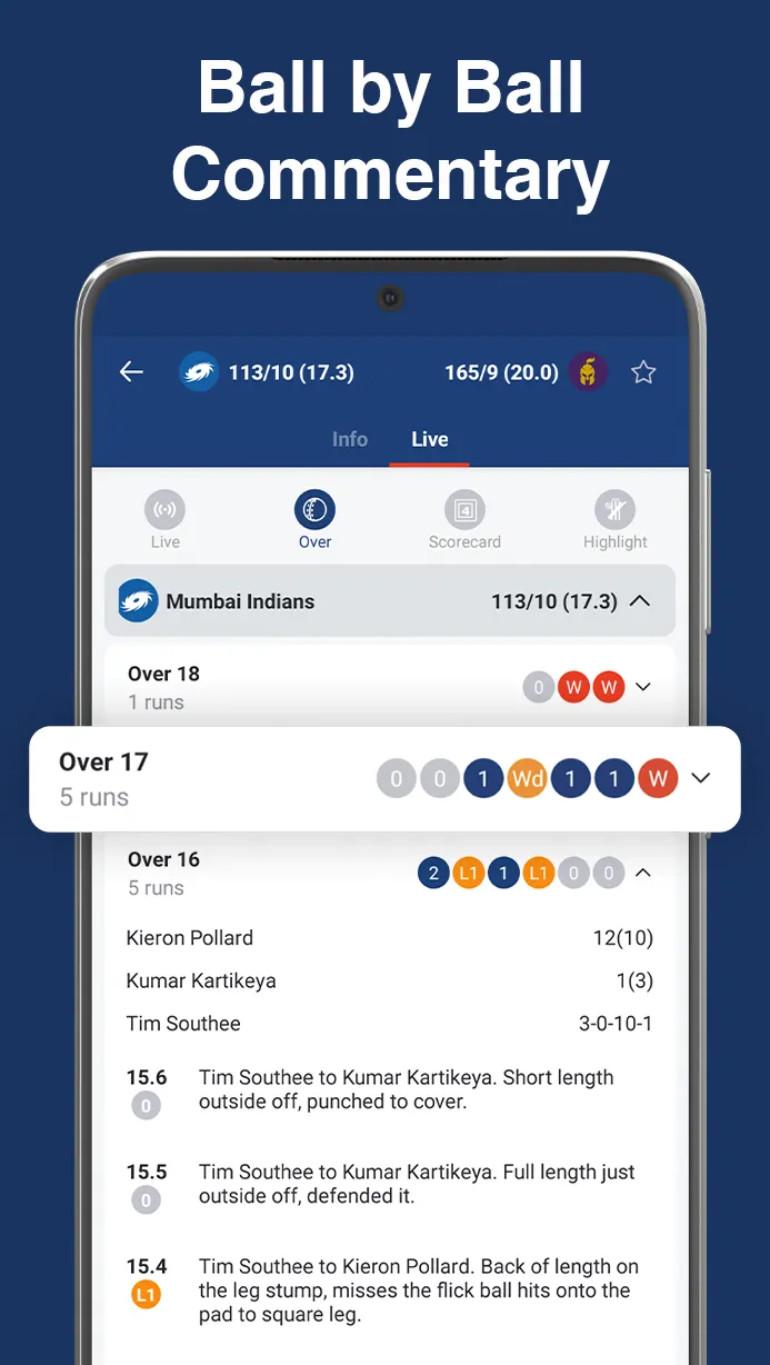 WicketScore Live Cricket Score | Indus Appstore | Screenshot